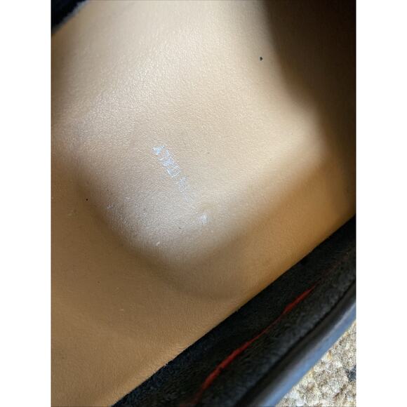 Vera Gomma 43 Sz 10 Driving Loafers Dress Moccasins Pull On Black Leather Italy - Picture 7 of 11